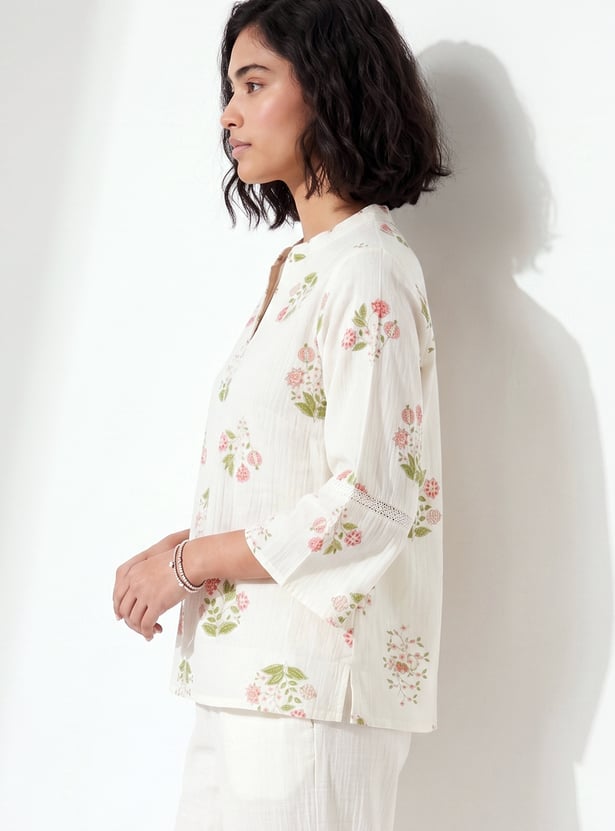 COLOUR ME Floral Print Top