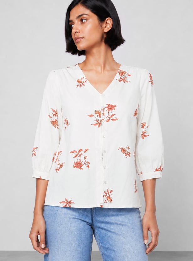 COLOUR ME Floral Print Top