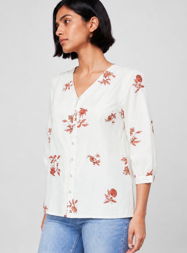 COLOUR ME Floral Print Top