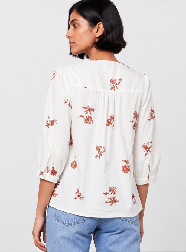 COLOUR ME Floral Print Top