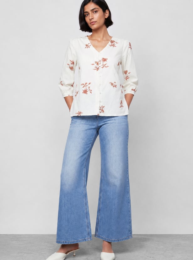 COLOUR ME Floral Print Top