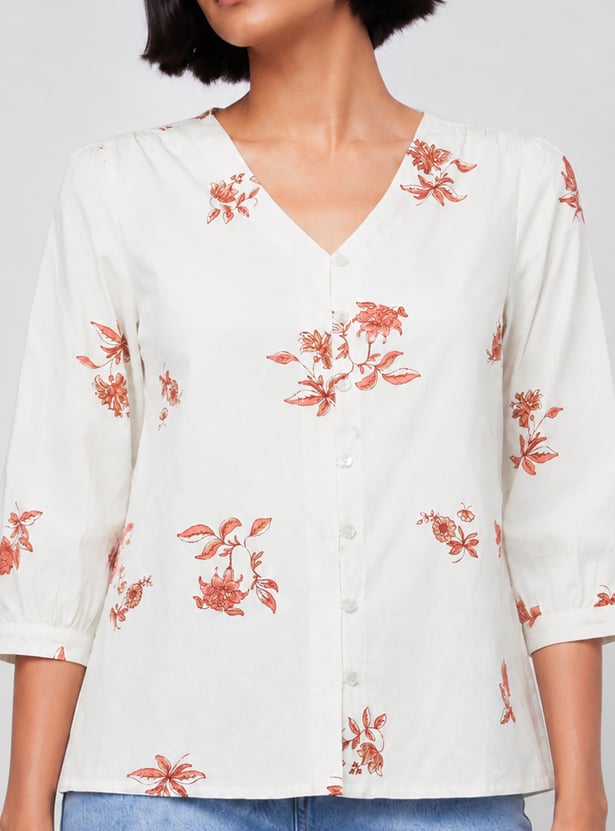 COLOUR ME Floral Print Top