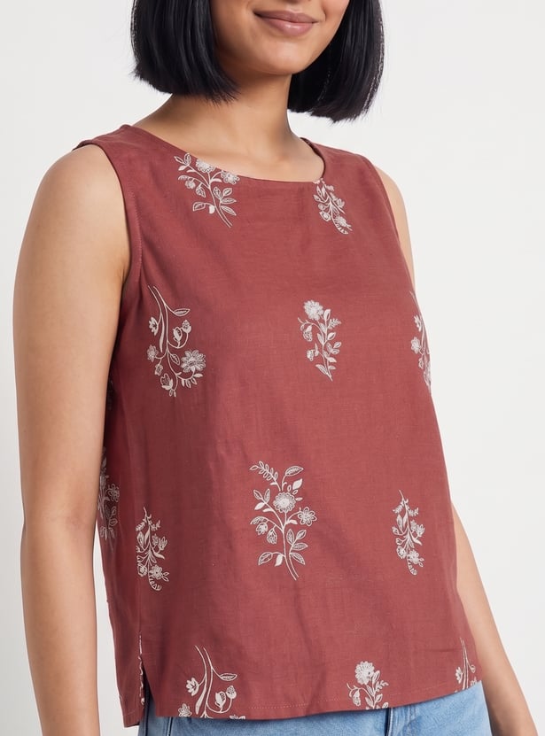 COLOUR ME Floral-Print Top