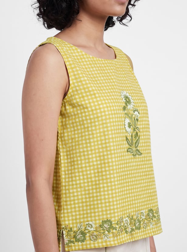 COLOUR ME Embroidered Top