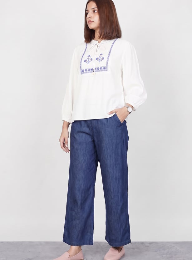 COLOUR ME Embroidered Top