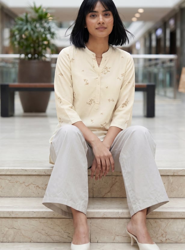 MELANGE Ethnic Motif Straight Kurti