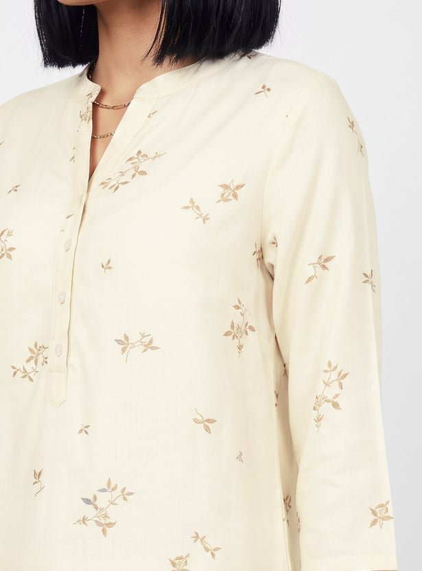 MELANGE Ethnic Motif Straight Kurti
