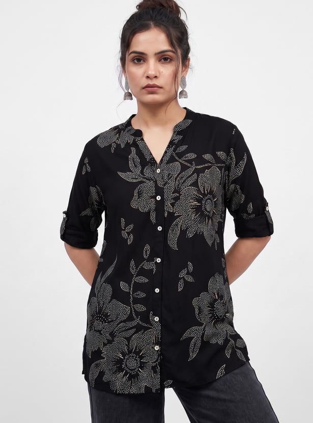 MELANGE Floral Print Kurti