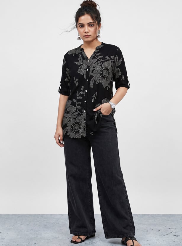 MELANGE Floral Print Kurti
