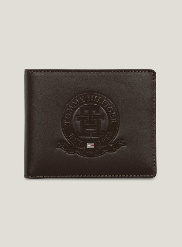 TOMMY HILFIGER Embossed Leather Bi-Fold Wallet