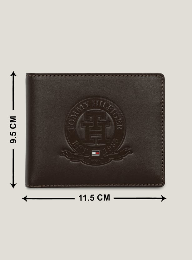 TOMMY HILFIGER Embossed Leather Bi-Fold Wallet