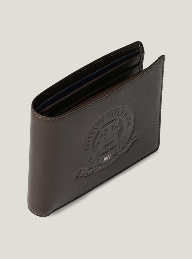 TOMMY HILFIGER Embossed Leather Bi-Fold Wallet