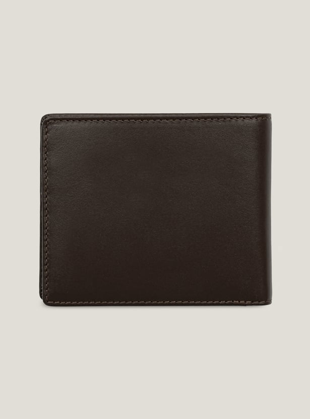 TOMMY HILFIGER Embossed Leather Bi-Fold Wallet