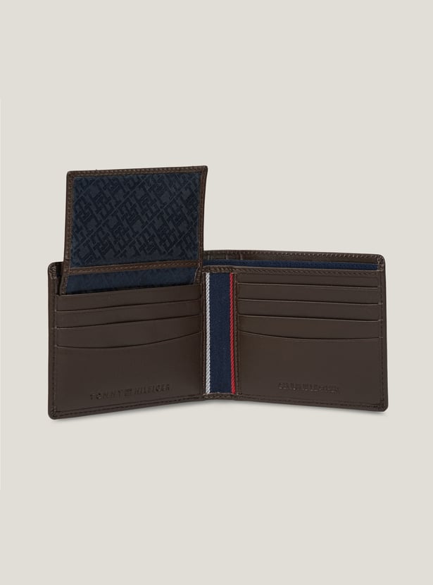 TOMMY HILFIGER Embossed Leather Bi-Fold Wallet