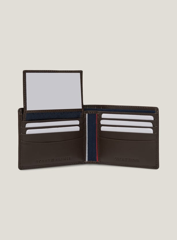 TOMMY HILFIGER Embossed Leather Bi-Fold Wallet