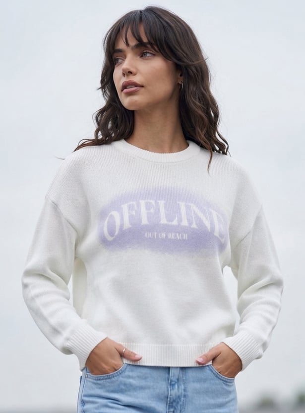 GINGER Typographic Print Sweatshirt
