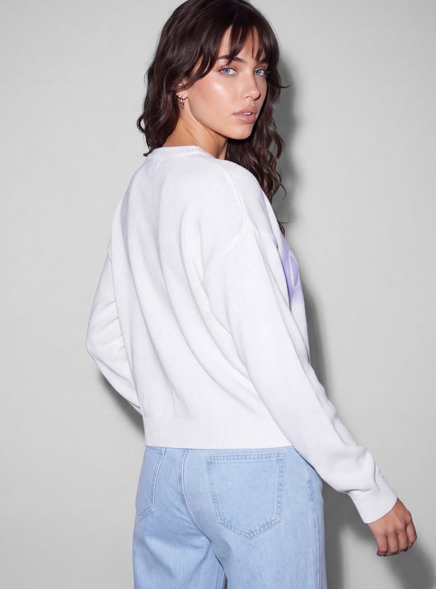 GINGER Typographic Print Sweatshirt