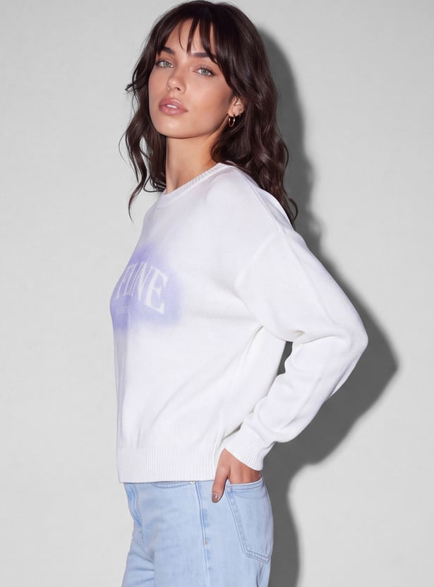 GINGER Typographic Print Sweatshirt
