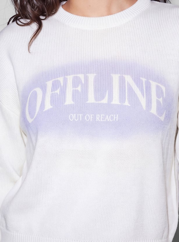GINGER Typographic Print Sweatshirt