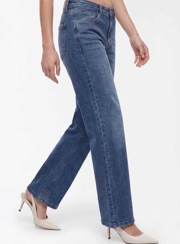 KRAUS Solid Straight Fit Jeans