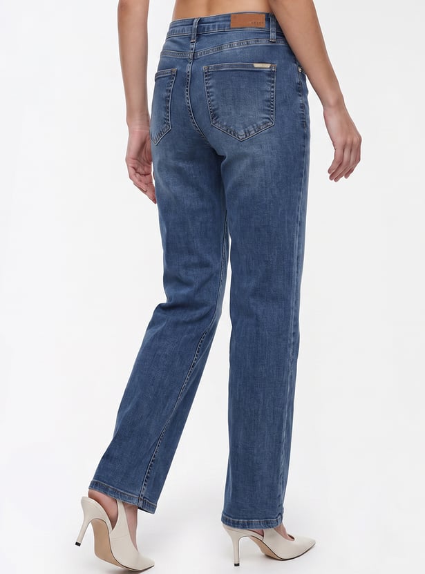 KRAUS Solid Straight Fit Jeans