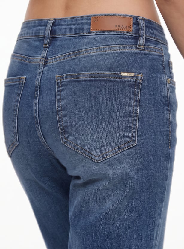 KRAUS Solid Straight Fit Jeans
