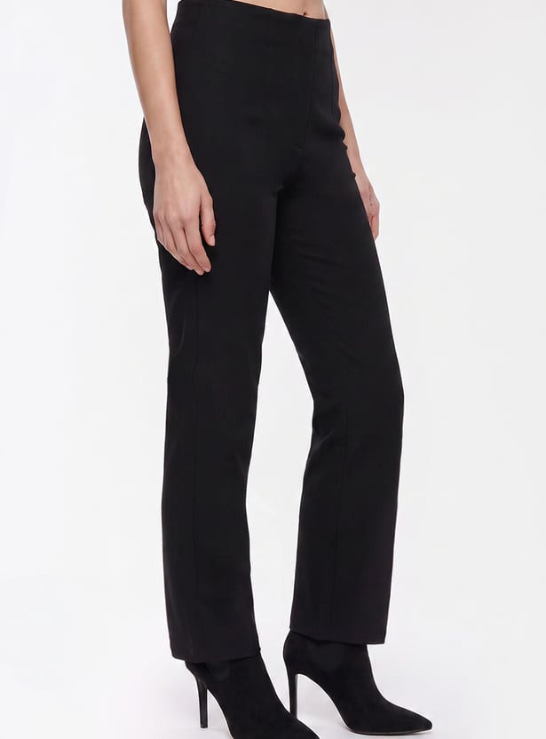 KRAUS Plain Straight Fit Trousers