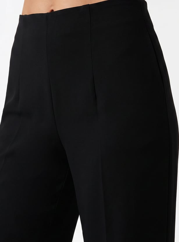 KRAUS Plain Straight Fit Trousers