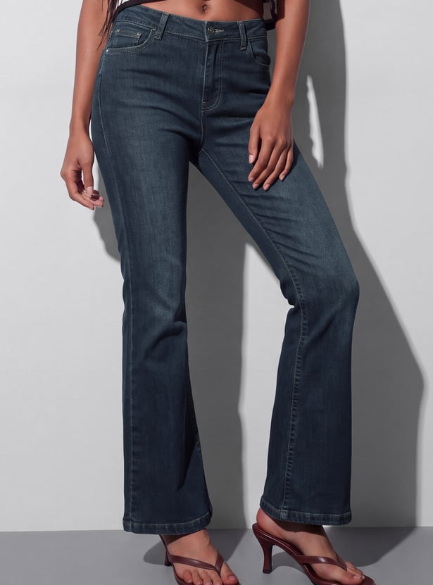 GINGER High-Rise Flared Jeans