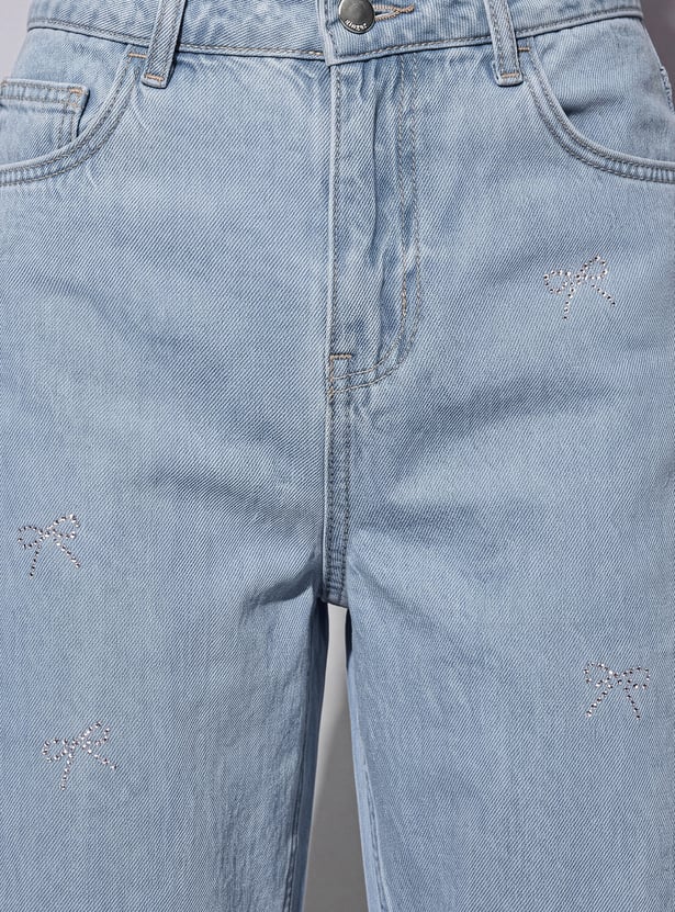 GINGER Embellished Comfort Fit Jeans