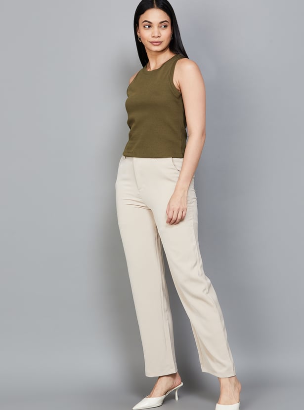 KRAUS High-Rise Full Length Trousers