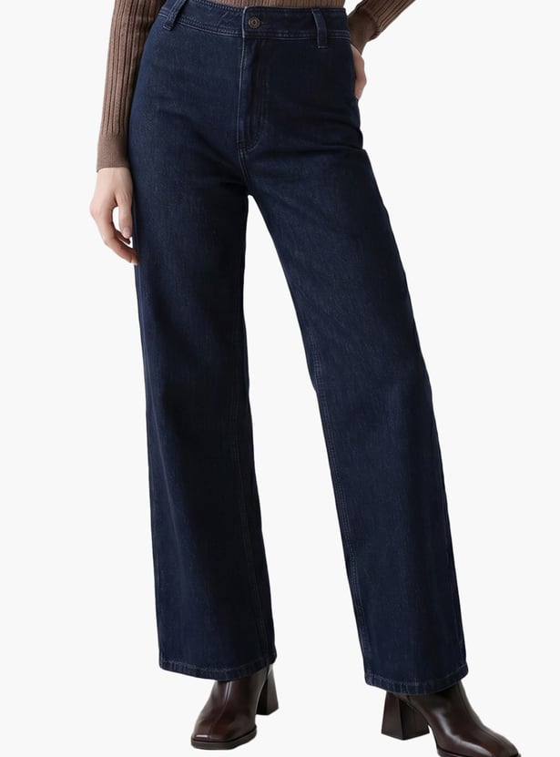 VERO MODA Solid Flared Jeans
