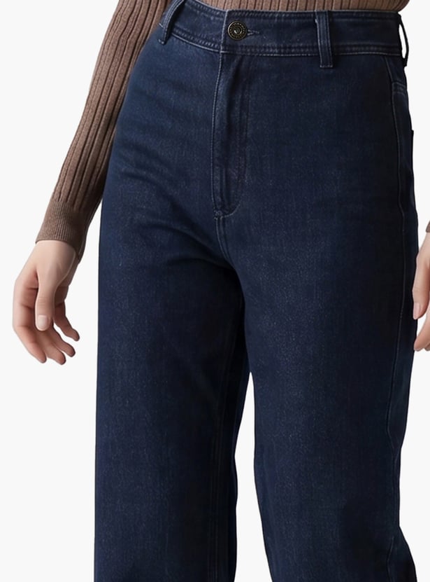 VERO MODA Solid Flared Jeans