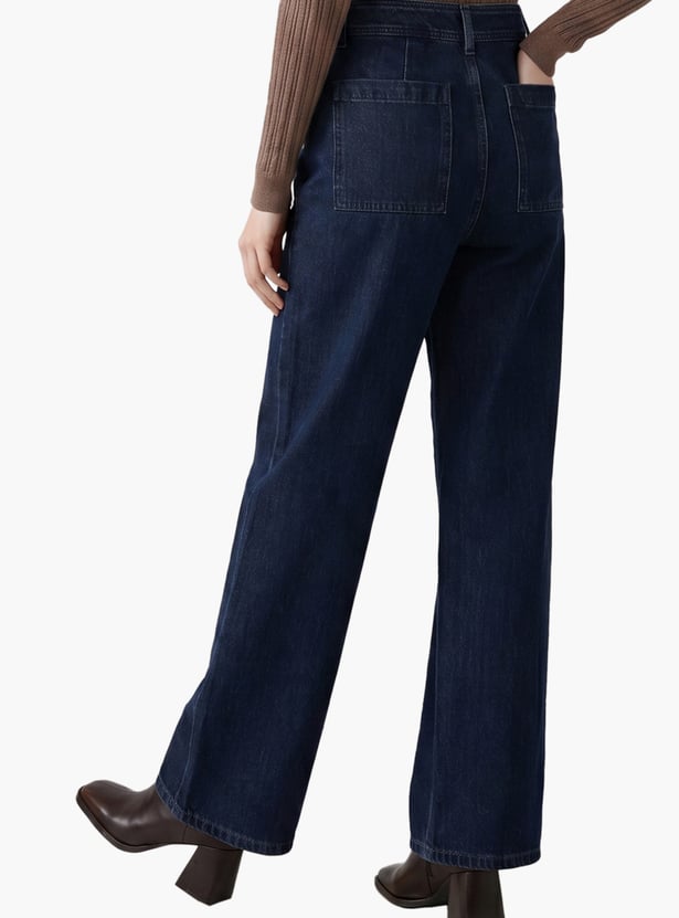 VERO MODA Solid Flared Jeans