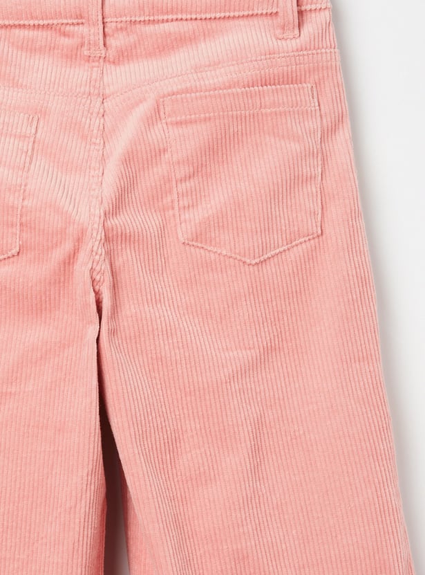 FAME FOREVER Girls Wide-Leg Courduroy Jeans