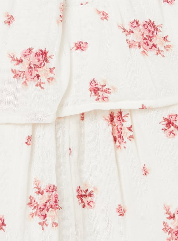 FAME FOREVER Girls Floral Print Top