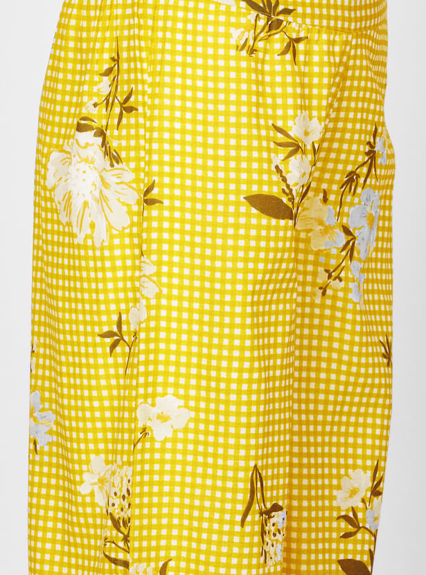MELANGE Floral Print Straight Kurta Set