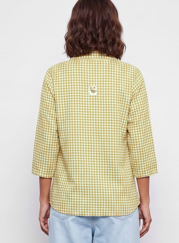 MELANGE Floral Embroidered Shirt