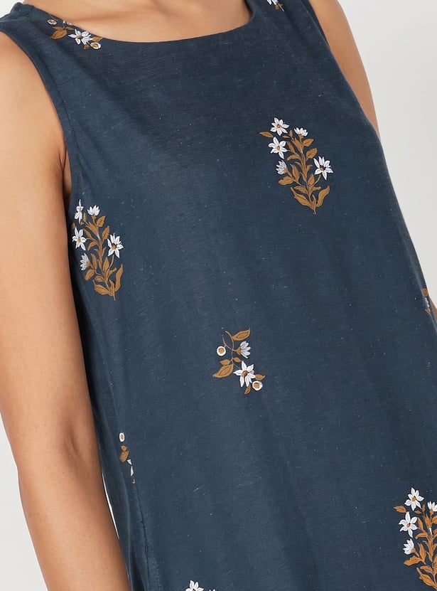 COLOUR ME Ethnic Motif A-line Dress