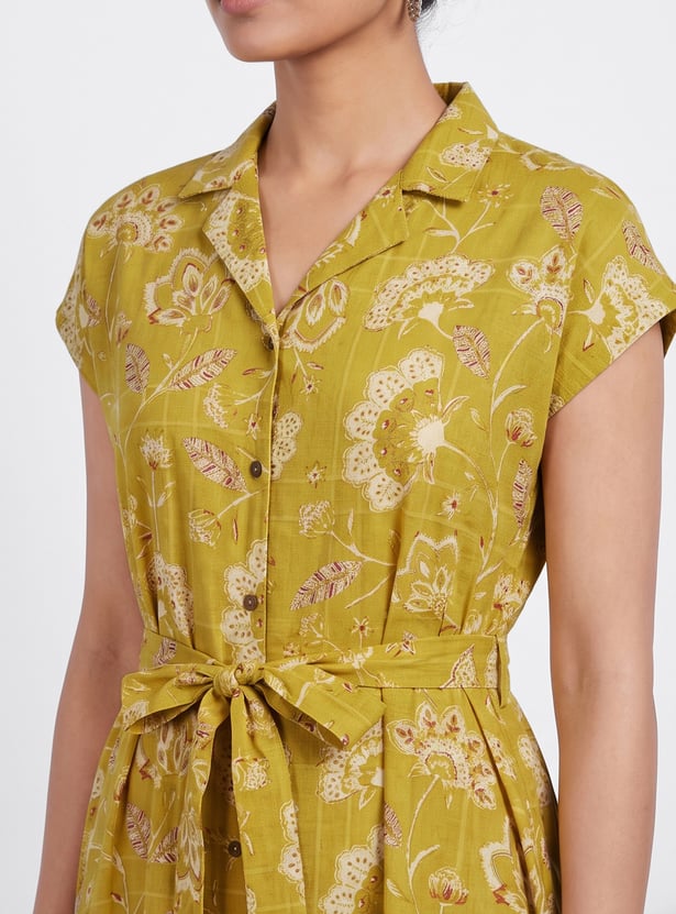 COLOUR ME Floral Print Midi Dress