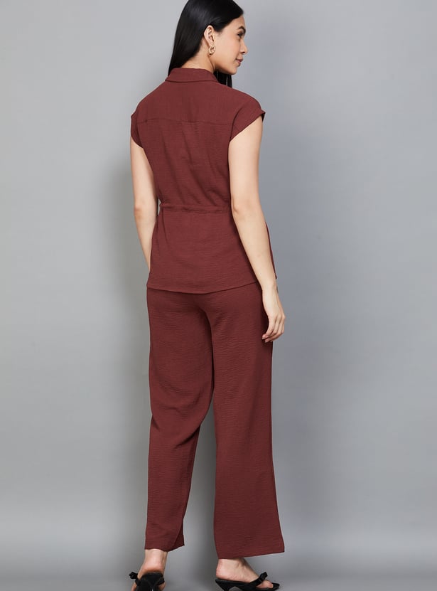 AND Solid Buttoned Co-Ord Set
