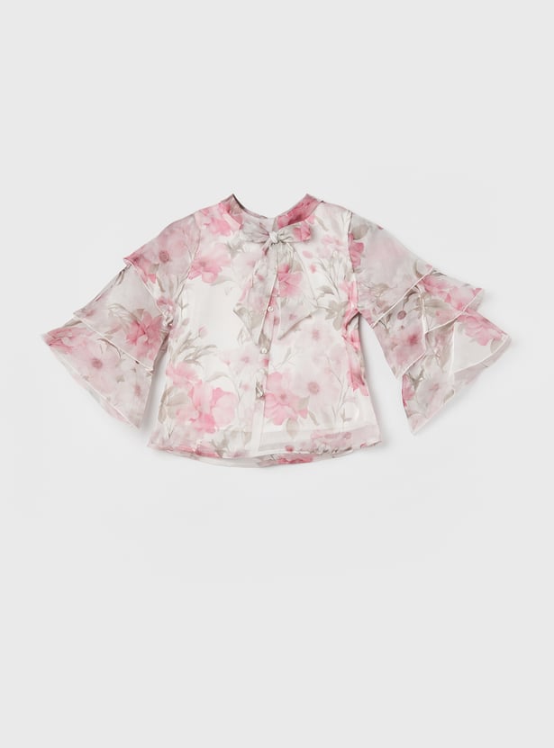 PEPPERMINT Girls Printed Top and Skirt Set