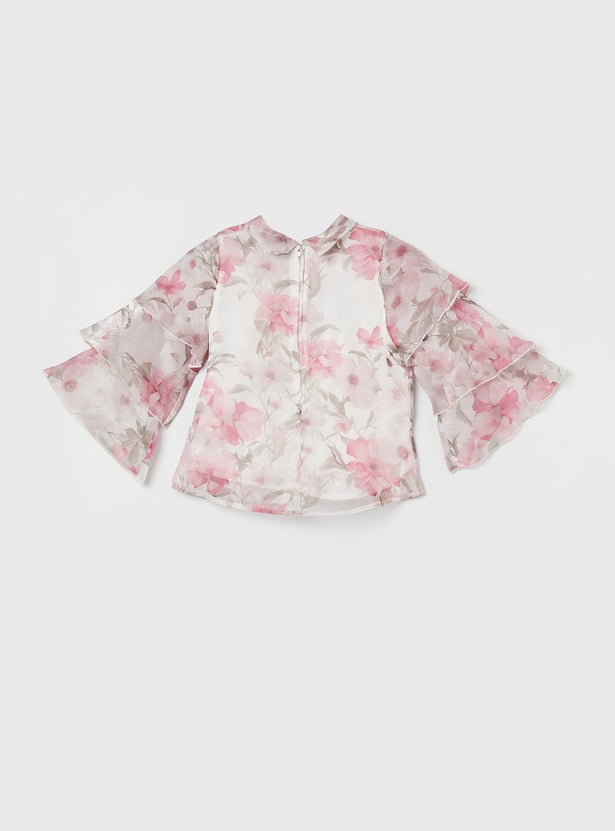 PEPPERMINT Girls Printed Top and Skirt Set