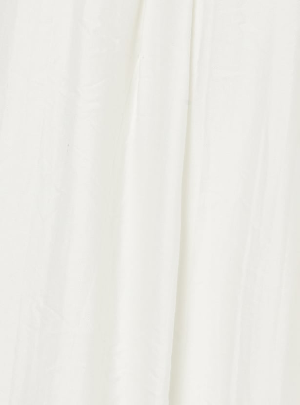 PEPPERMINT Girls Solid Wide-Leg Trousers