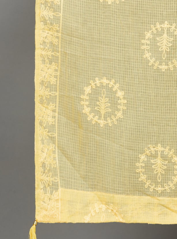 SPAN Floral Embroidered Dupatta