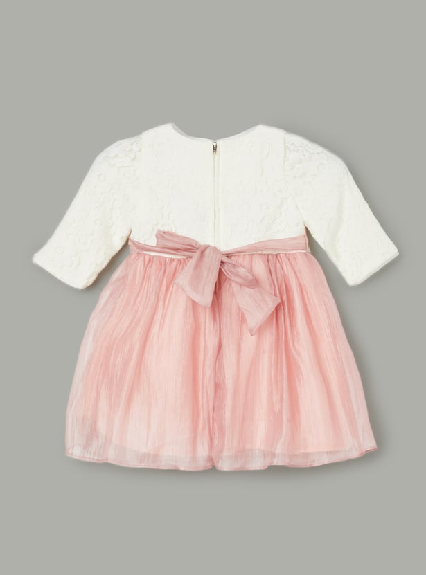 PEPPERMINT Girls Floral Embellished Dress