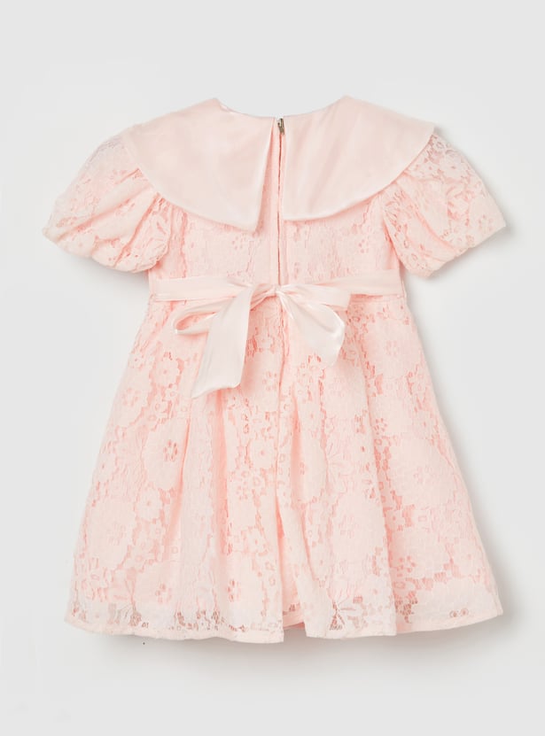 PEPPERMINT Girls Lace Design Dress