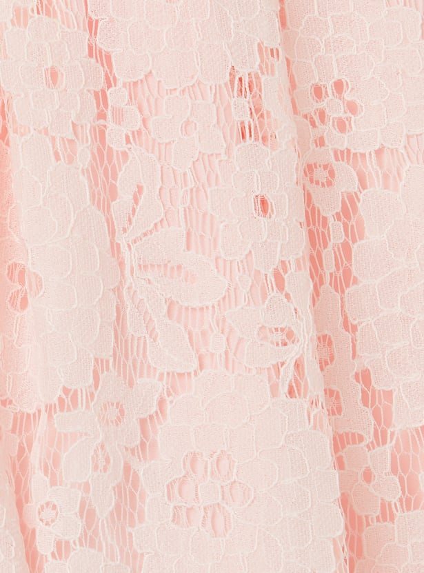 PEPPERMINT Girls Lace Design Dress