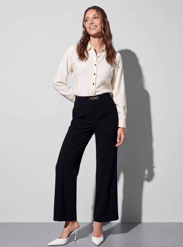 CODE CLASSIC Flat Front Trousers