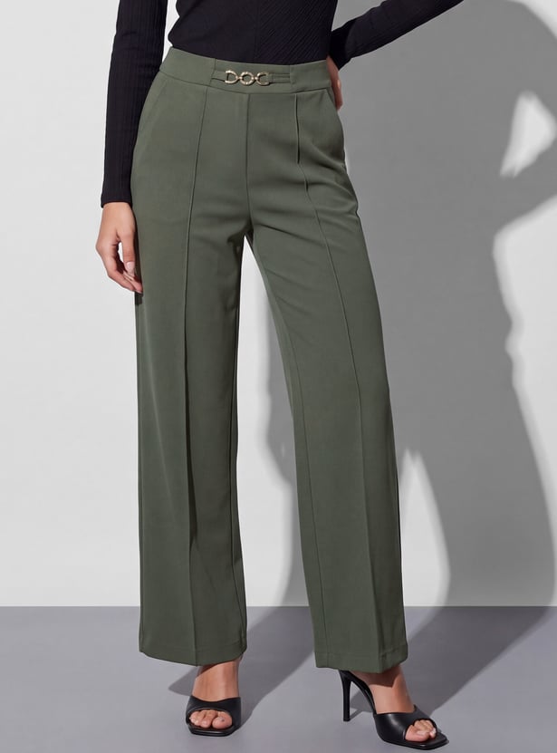 CODE CLASSIC Flat Front Trousers